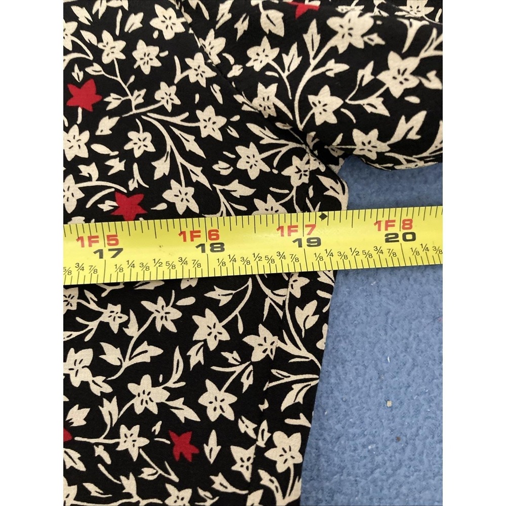 VTG Maggy London by Jeannene Booher Silk Front Button Floral Dress - Sz 10 - Picture 14 of 15